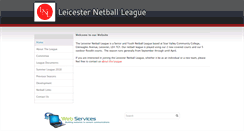 Desktop Screenshot of leicester-netball.co.uk