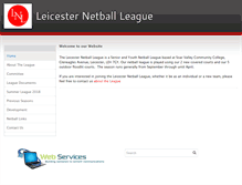 Tablet Screenshot of leicester-netball.co.uk